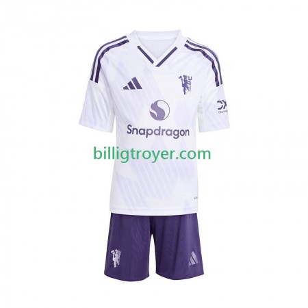 Billige Fotballdrakter Manchester United Barn Bortedraktsett 2025/26 Kortermet